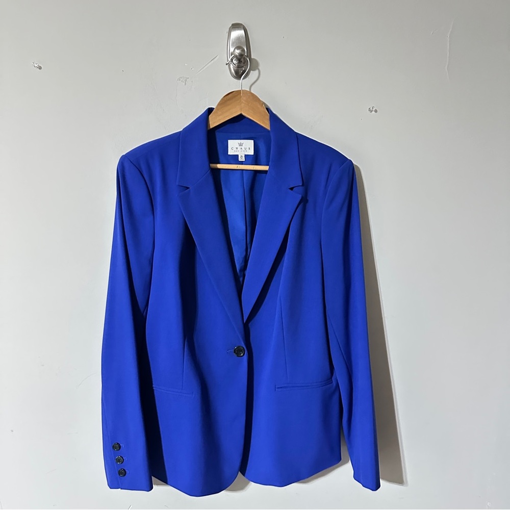 👉 Chaus New York Royal Blue Blazer – Size 16